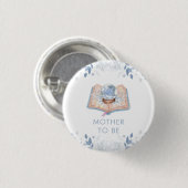 Neues Kapitel Snowball Mutter-To-Be-Baby-Party Button (Vorne & Hinten)