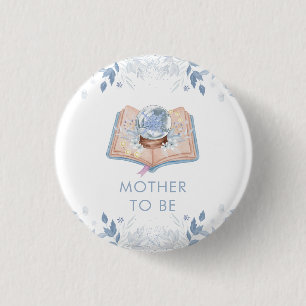 Neues Kapitel Snowball Mutter-To-Be-Baby-Party Button