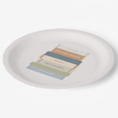 Neues Kapitel Storybook Buch Oh Baby Dusche Pappteller (Schrägansicht)