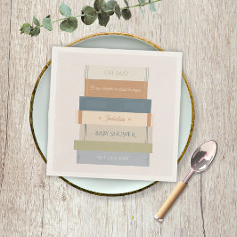 Neues Kapitel Storybook Buch Oh Baby Dusche Serviette