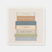 Neues Kapitel Storybook Buch Oh Baby Dusche Serviette (Vorderseite)