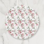 Neues Kapitel Storybook Floral Baby Dusche Geschenkanhänger (Rückseite)