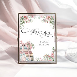 Neues Kapitel Storybook Floral Baby Shower Favorit Poster