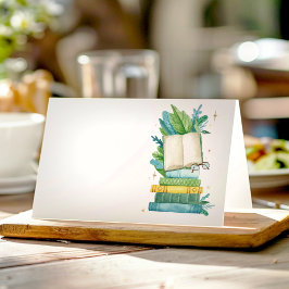 Neues Kapitel Storybook Food Zelt-Platzkarte Platzkarte