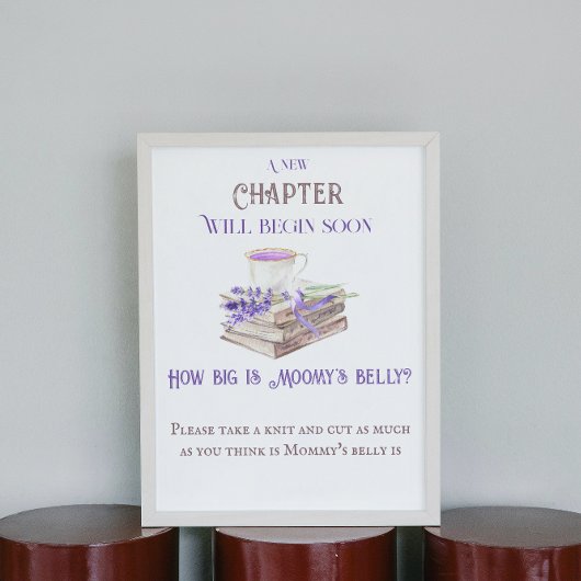 Neues Kapitel Storybook Ratschläge Wie Babydusche Poster