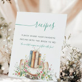 Neues Kapitel Storybook Rezept Brautparty Signieru Sockelschild