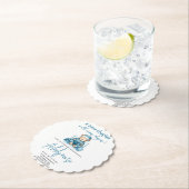 Neues Kapitel Teddy Blue Junge Babydusche Bär Untersetzer (Vor Ort)