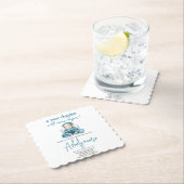 Neues Kapitel Teddy Blue Junge Babydusche Bär Untersetzer (Vor Ort)