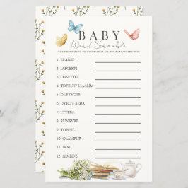 Neues Kapitel Tee Baby Word Scramble Spiel