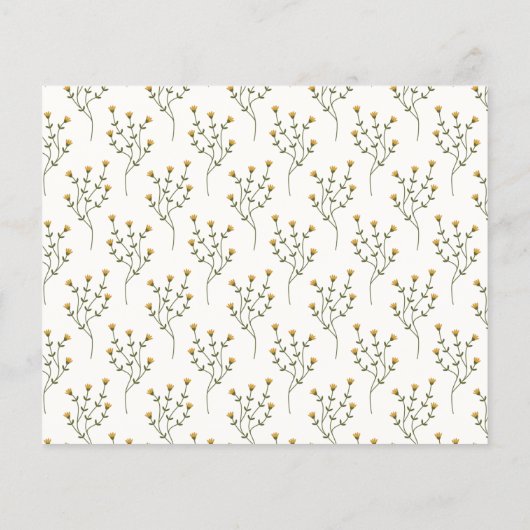 Neues Kapitel Tee Babyduschenratenkarte (Rückseite)