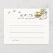 Neues Kapitel Tee Babyduschenratenkarte (Vorderseite)