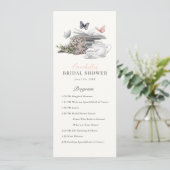 Neues Kapitel Tee Buch Rosa Brautparty Programm (Stehend Vorderseite)