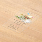 Neues Kapitel Tee Set Schmetterlinge Buch Brautpar Acryleinladungen (Ablage )