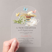 Neues Kapitel Tee Set Schmetterlinge Buch Kinderdu Acryleinladungen (Insitu (Handheld))