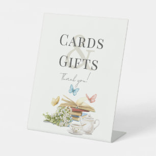 Neues Kapitel Teebuch Kinderduschkarten & Geschenk Sockelschild