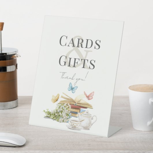 Neues Kapitel Teebuch Kinderduschkarten & Geschenk Sockelschild (In SItu)