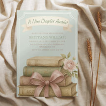 Neues Kapitel wartet auf Pink Bow Baby Dusche