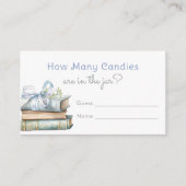 Neues Kapitel Wie viele Bonbons Wildblume Begleitkarte (Vorderseite)