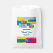 Neues Kind auf der Adoption Blockfoster Kinderdusc Geschenktütchen (Vorderseite)