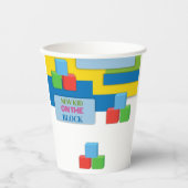 Neues Kind auf der Adoption Blockfoster Kinderdusc Pappbecher (Vorderseite)