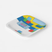 Neues Kind auf der Adoption Blockfoster Kinderdusc Pappteller (Gewinkelt)