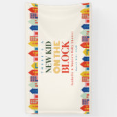 Neues Kind auf der blockneutralen Zuhause-Babydusc Banner (Vertikal)