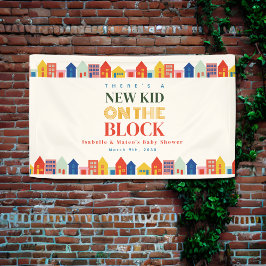 Neues Kind auf der blockneutralen Zuhause-Babydusc Banner