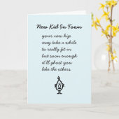 Neues Kind in der Stadt ein Gedicht für eine neue  Karte (Gelbe Blume)