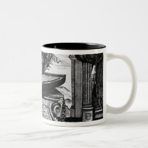 Neues Klavier üben, 1689 Zweifarbige Tasse