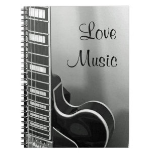 NEUES kundengerechtes Liebe-Musik-Notizbuch Notizblock