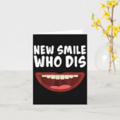 Neues Lächeln Wer ist das Zahnspangen-Geschenk Karte (Gelbe Blume)