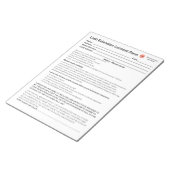 *Neues* Lash-Einverständnisformular Notizblock (angewinkelt)