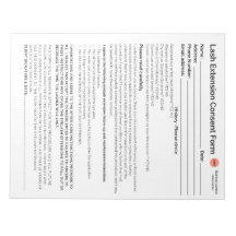 *Neues* Lash-Einverständnisformular Notizblock