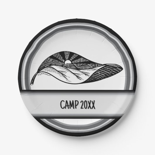 Neues Leaf Horizon Personalisiert Camping Picnic Pappteller (Vorderseite)