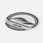 Neues Leaf Horizon Personalisiert Camping Picnic Pappteller (Schrägansicht)