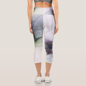 Neues Leben, buntes Abstraktes Fraktal Kunstfantas Capri Leggings (Rückseite)