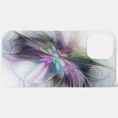 Neues Leben, buntes Abstraktes Fraktal Kunstfantas Case-Mate iPhone Hülle (Rückseite / Rechts)