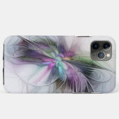 Neues Leben, buntes Abstraktes Fraktal Kunstfantas Case-Mate iPhone Hülle (Rückseite (Horizontal))