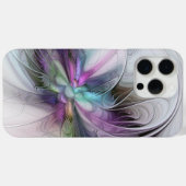 Neues Leben, buntes Abstraktes Fraktal Kunstfantas Case-Mate iPhone Hülle (Rückseite (Horizontal))