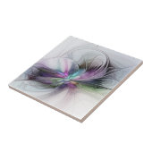 Neues Leben, buntes Abstraktes Fraktal Kunstfantas Fliese (Seite)