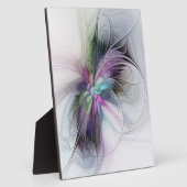 Neues Leben, buntes Abstraktes Fraktal Kunstfantas Fotoplatte (Seite)