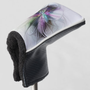 Neues Leben, buntes Abstraktes Fraktal Kunstfantas Golf Headcover