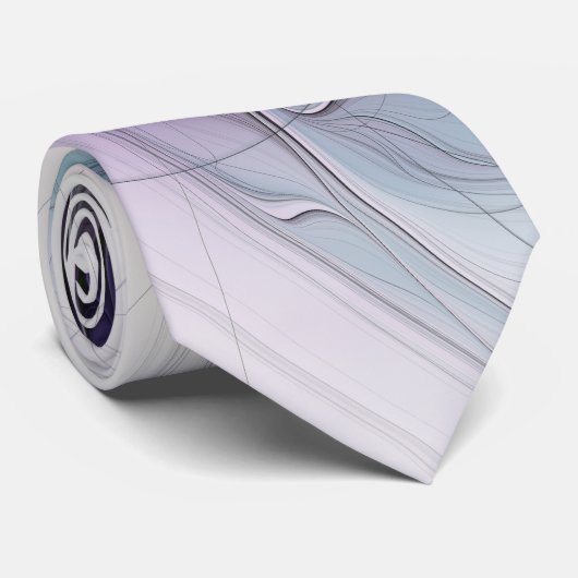 Neues Leben, buntes Abstraktes Fraktal Kunstfantas Krawatte (Gerollt)