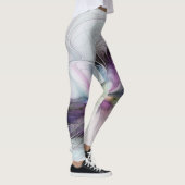 Neues Leben, buntes Abstraktes Fraktal Kunstfantas Leggings (Rechts)