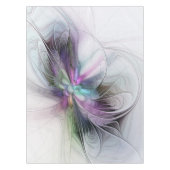 Neues Leben, buntes Abstraktes Fraktal Kunstfantas Tischdecke (Vorderseite)