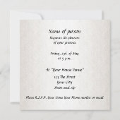 Neues Lila Einladungs-Schiff Einladung (Rückseite)