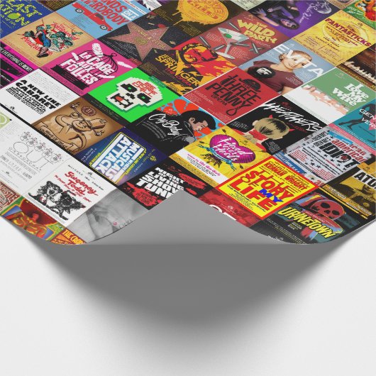 Neues Line Theaterumschlagpapier Geschenkpapier (Ecke)