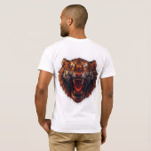 Neues Lion Design T Shirt für Männer (Schwarz voll)