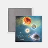 Neues Magnet für das Sonnensystem (Vorderseite/Rückseite)