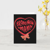 Neues Mama-Ankündigung für Mütter oder Babyparty Karte (Gelbe Blume)